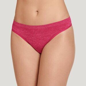 NWT Jockey Pack of 5 Sz XXL (9) Smooth & Shine Thong Berry Bliss Heather
